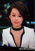 央视体育女主播朱晓琳肉色的内衣出镜开播图片