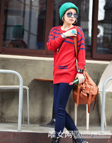 韩系潮流宽松款式毛衣，穿上立即拥有好感度