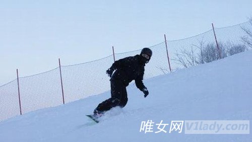 王思聪滑雪照片图片