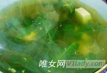 夏天必备菜谱之青菜豆腐汤